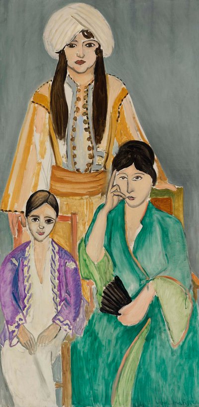 Three Sisters with Grey Background by Henri Matisse