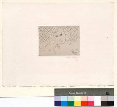 Torso, Floral Background by Henri Matisse