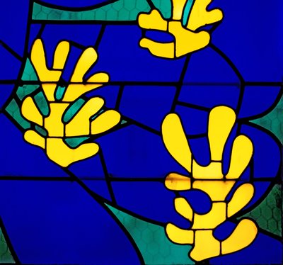 Tree of Life Stained Glass behind the Altar in the Chapel of the Rosary, Vence by Henri Matisse