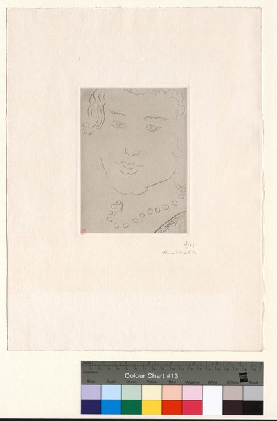 Face with a Pearl Necklace by Henri Matisse