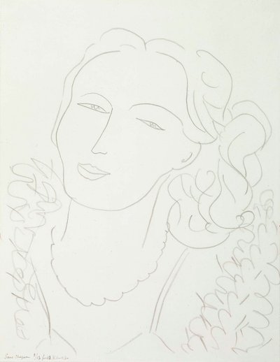 Woman without Hat by Henri Matisse