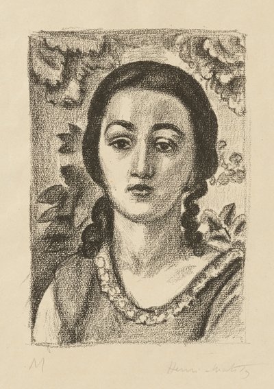 Young Woman with Brown Curls by Henri Matisse