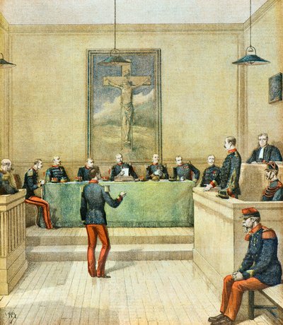 Captain Dreyfus before the Council of War by Henri Meyer