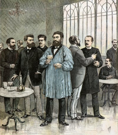 Deputies at the refreshment bar of the national assembly by Henri Meyer