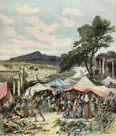 Earthquake survivors in Thebes by Henri Meyer