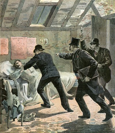 Paris Police Arrest an Anarchist by Henri Meyer