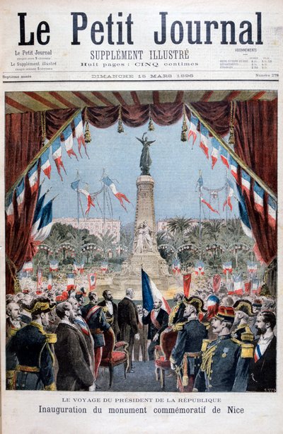 President Faure at the inauguration ceremony of a monument in Nice, 1896 by Henri Meyer