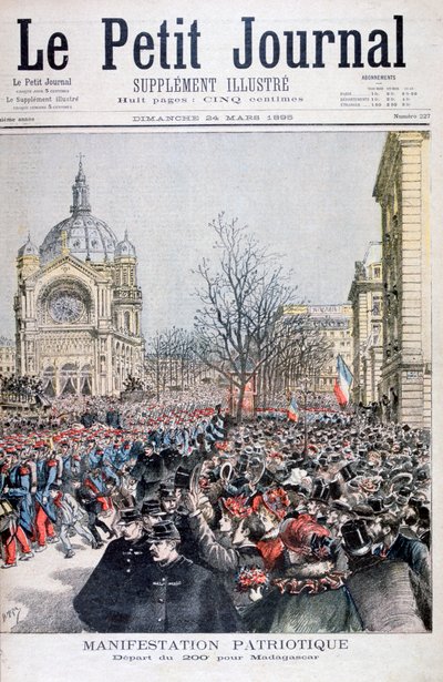 The Departure of French Troops to Madagascar, Paris, 1895 by Henri Meyer