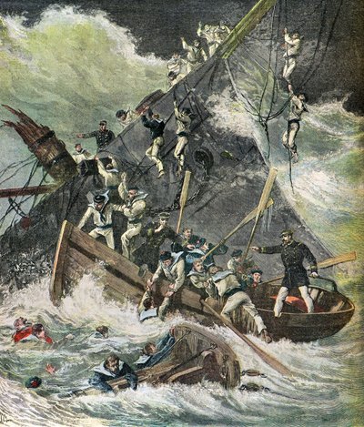The Sinking of the Aviso by Henri Meyer