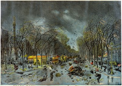 Tornado, Place du Chatelet, Paris by Henri Meyer