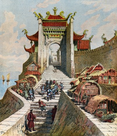 View of the Shanghai Gate by Henri Meyer