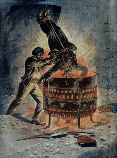 Xavier Ange Carrara Burns the Body of Augustin Lamarre by Henri Meyer