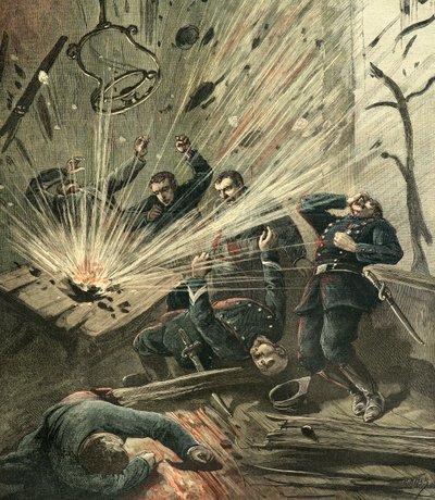 Bomb Explosion at a Police Station by Henri Meyer