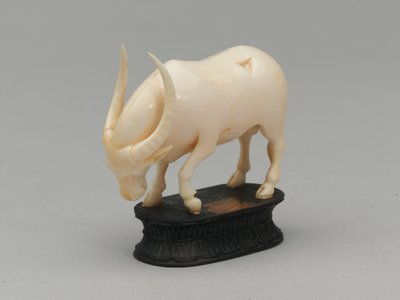 Black bishop, chess piece, India, 1820 circa by Henri Pille