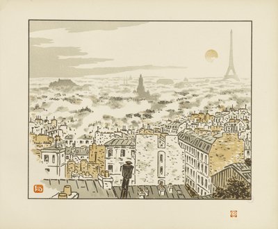 From the Rue de Abbesses [The Thirty-Six Views of the Eiffel Tower] by Henri Rivière