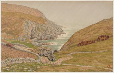 Small Cove near Pointe du Raz by Henri Rivière