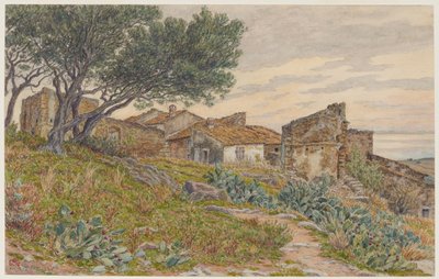 Old Houses in Bormes by Henri Rivière