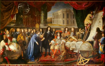 Colbert Presenting the Members of the Royal Academy of Sciences to Louis XIV in 1667 by Henri Testelin