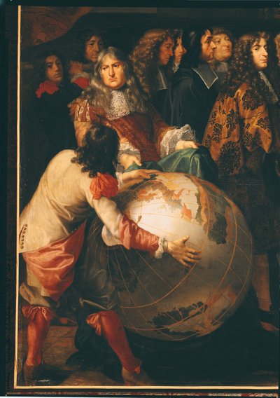 Jean-Baptiste Colbert Presenting the Members of the Royal Academy of Science to Louis XIV (detail) by Henri Testelin