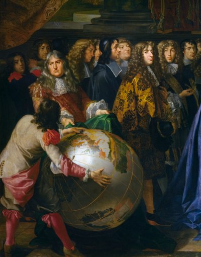 Terrestrial globe (detail) by Henri Testelin