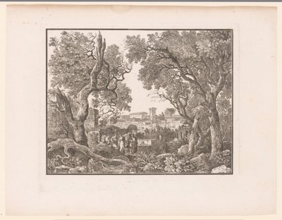 Landscape with a City in the Background by Henri Thomann