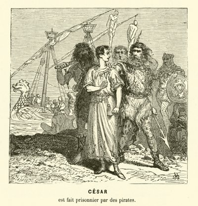 Julius Caesar Taken Prisoner by Cilician Pirates While Crossing the Aegean Sea, c75 BC by Henri de (after) Montaut