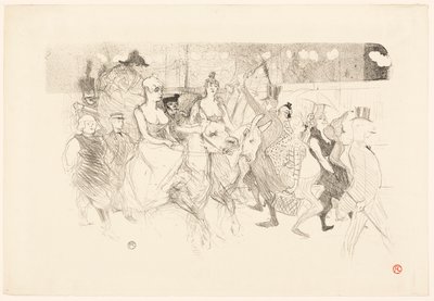 A Gala Evening at the Moulin Rouge by Henri de Toulouse-Lautrec