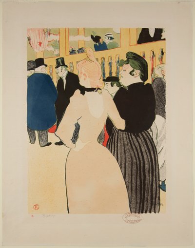 At the Moulin-Rouge: La Goulue and Her Sister by Henri de Toulouse Lautrec