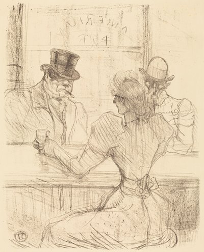 At the Picton Bar, rue Scribe by Henri de Toulouse-Lautrec