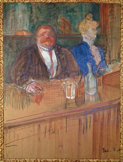 At the Bar by Henri de Toulouse-Lautrec