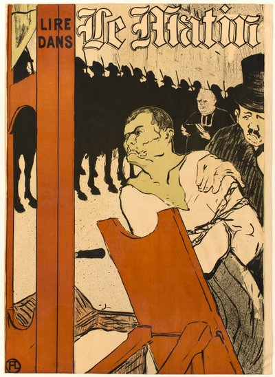 At the Foot of the Scaffold by Henri de Toulouse-Lautrec
