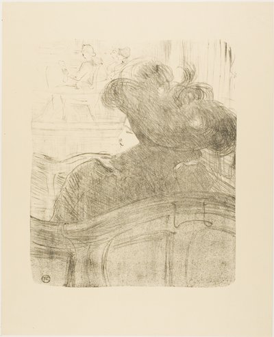 Cléo de Mérode, from Treize Lithographies by Henri de Toulouse-Lautrec