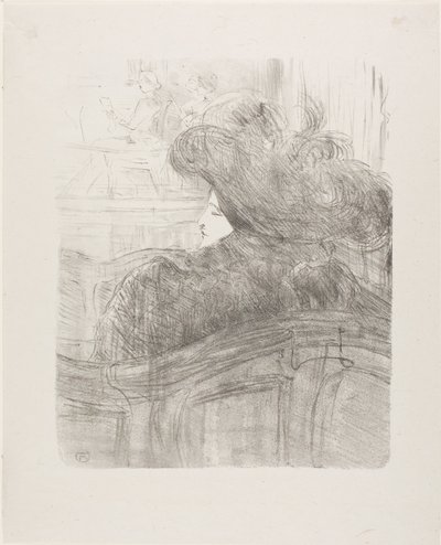 Cléo de Mérode, from Treize Lithographies by Henri de Toulouse-Lautrec