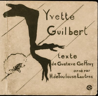 Cover for Yvette Guilbert by Henri de Toulouse-Lautrec