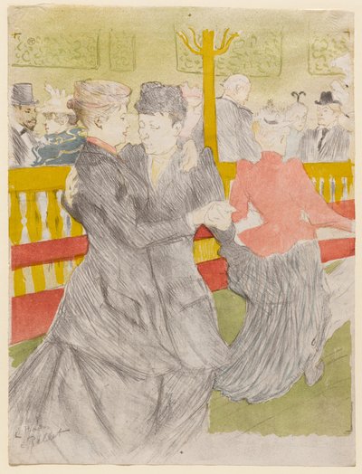 Dance at the Moulin Rouge by Henri de Toulouse-Lautrec