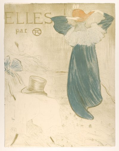 Elles (Portfolio Cover) by Henri de Toulouse-Lautrec
