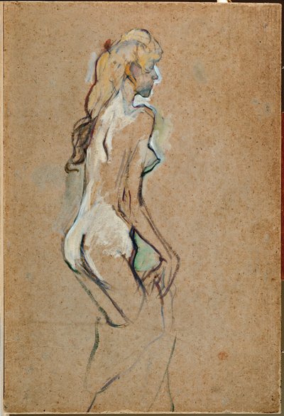 Nude Girl by Henri de Toulouse-Lautrec
