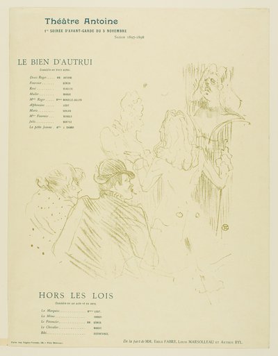 Homage to Molière by Henri de Toulouse-Lautrec