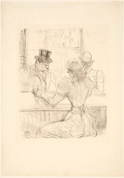In the Picton Bar (American Bar), rue Scribe by Henri de Toulouse-Lautrec