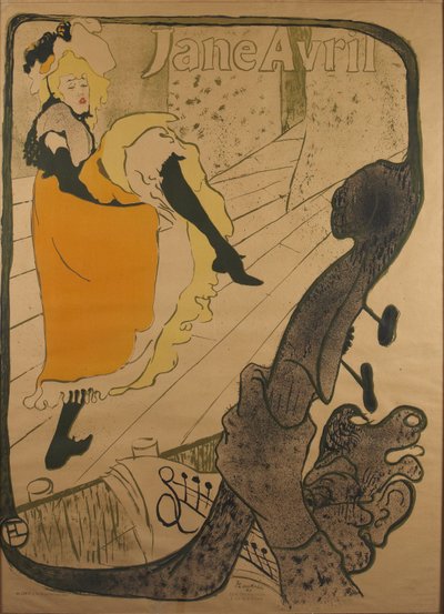 Jane Avril by Henri de Toulouse-Lautrec