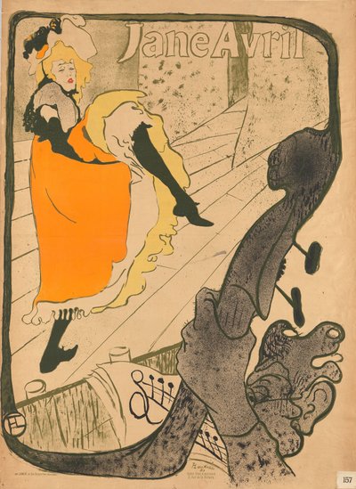 Jane Avril by Henri de Toulouse-Lautrec