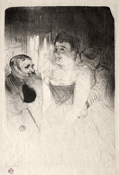 Judic in the Loge by Henri de Toulouse-Lautrec