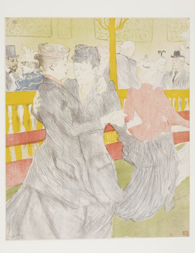 The Dance at the Moulin Rouge by Henri de Toulouse-Lautrec