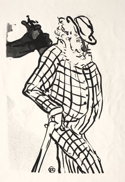 The Café-concert: American Singer by Henri de Toulouse-Lautrec