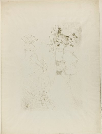 Lender in Chilpéric, Full Face by Henri de Toulouse-Lautrec