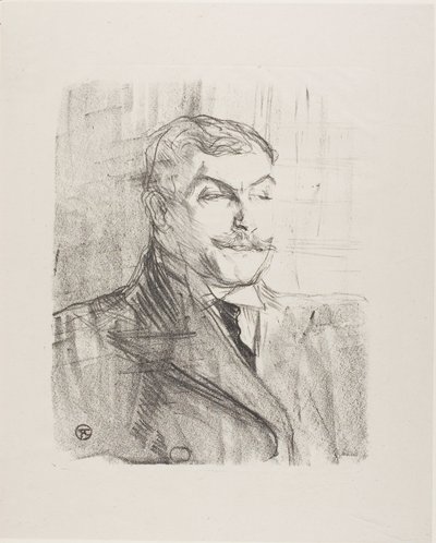Lucien Guitry, from Treize Lithographies by Henri de Toulouse-Lautrec