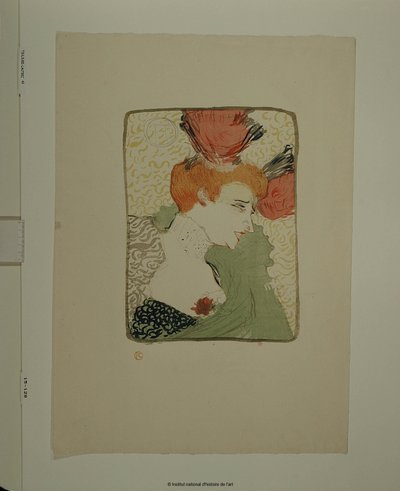 Melle Lender Bust by Henri de Toulouse-Lautrec