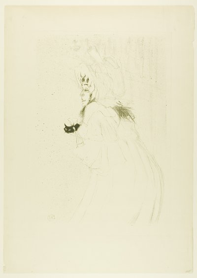 Miss May Belfort Taking a Bow by Henri de Toulouse-Lautrec