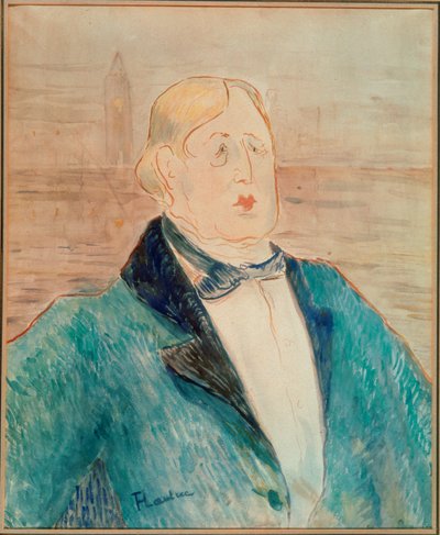Poet Oscar Wilde by Henri de Toulouse-Lautrec