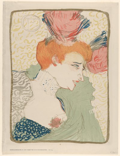 Portrait Bust of Mademoiselle Marcelle Lender by Henri de Toulouse-Lautrec